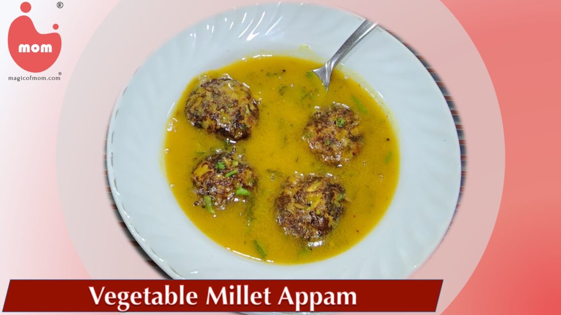 Vegetable Millet Appam Recipe